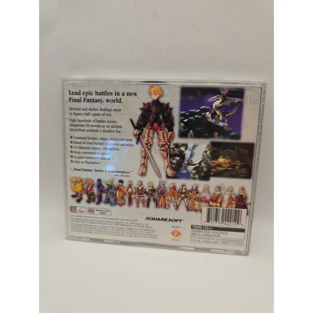 Final Fantasy Tactics PS1 Black Label North American Version